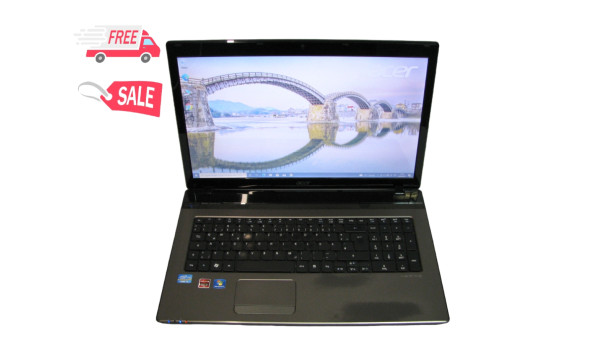 Ноутбук Acer Aspire 7750 Intel Core i5-2410M 8Gb RAM 64Gb SSD 750Gb HDD AMD Radeon HD 6800M 1Gb 17.3" Б/У