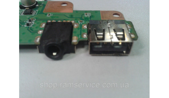 USB роз’єм та аудіо роз’єм для ноутбука HP 15-B, *DA0U36TB6C0, б/в - 285650