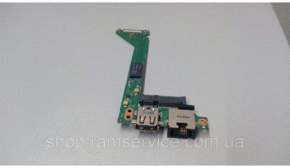 Додаткова плата, USB роз'єм Ethernet WIFI Socket Board , для ноутбука Acer Travelmate 8372T, 8372TG, 6050A2358, б/в