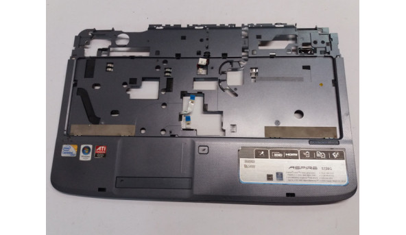 Середня частина корпуса для ноутбука Acer Aspire 5738, 39.4CG01.XXX, Б/В.  Кріплення всі цілі. Є подряпини.