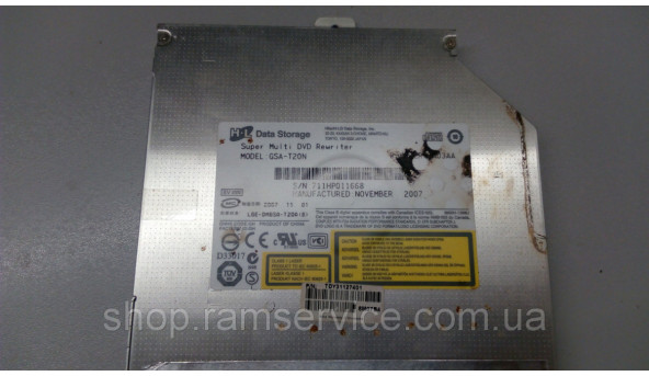 CD/DVD привід для ноутбука LG R700, GSA-T20N, б/в - 286259