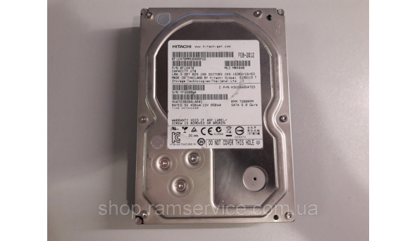 Жорсткий диск Hitachi (HGST) Ultrastar 7K3000 2TB 7200rpm 64MB 0F12455_HUA723020ALA640 3.5 SATA III, б/в