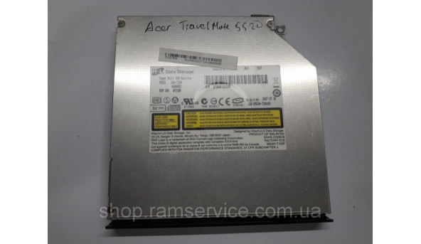 CD/DVD привід GSA-T20N для ноутбука Acer TravelMate 5520, б/в - 286385