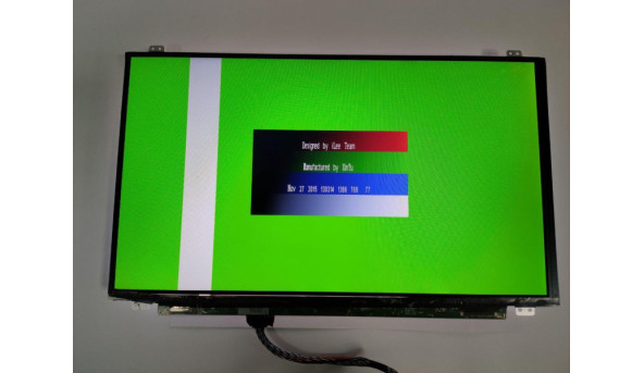 Матриця LG Display, LP156WHB (TL)(C1), 15.6", HD 1366x768, 40 pin, Slim, б/в, Є вертикальна полоса та сліди від клавіатури