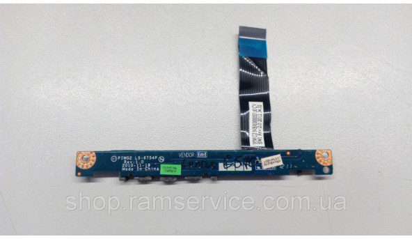 Доп. Плата LED индикаторів для ноутбука Lenovo G570 G575 PIWG2 LS-6754P Б/В - 286867