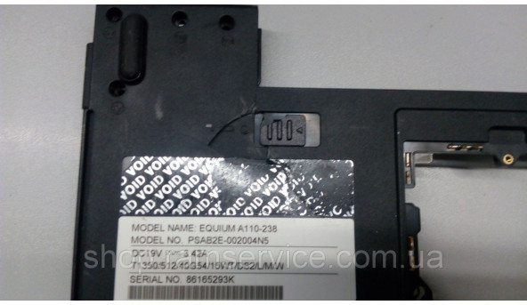 Нижняя часть корпуса для ноутбука Toshiba Equium A110-238, б / у - 286928