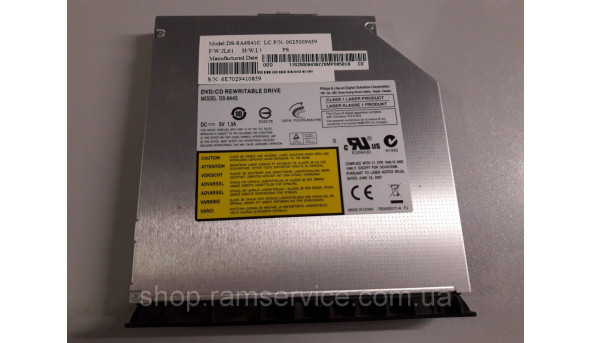 CD/DVD привід DS-8A4S для ноутбука Lenovo G555, б/в - 287092