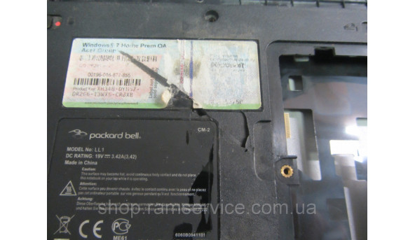 Корпус для ноутбука Packard Bell EasyNote Butterfly M-EU-85, LL1, б/в - 287208