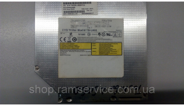 CD/DVD привід для ноутбука Toshiba Satelite L505D, TS-L633, б/в - 287321