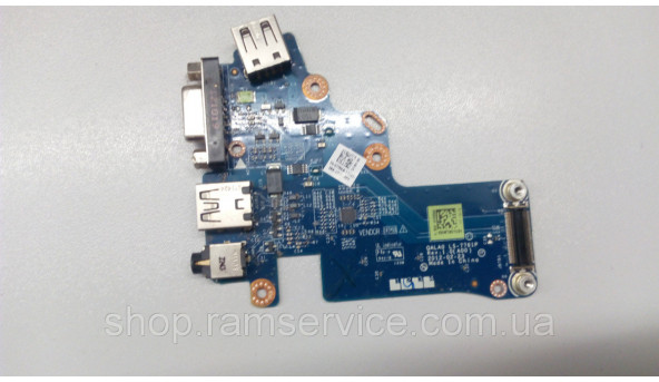 Додаткова плата, VGA роз'єм, USB роз'єм, AUDIO роз'єм, для ноутбука Dell Latitude E6530, LS-7761P, б/в