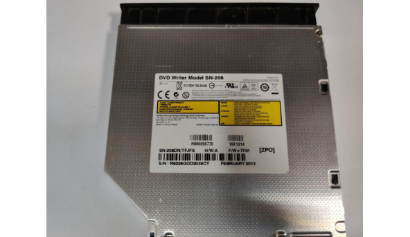 CD/DVD привід для ноутбука, SATA, Toshiba Satelite C850 SN-208, Б/В, в хорошому стані, без пошкоджень. - 287367