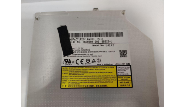 CD/DVD привід для ноутбука, SATA, Sony VAIO VPCSC, PCG-41217L, UJ242, Blue-Ray, Б/В, в хорошому стані, без пошкоджень. - 287466