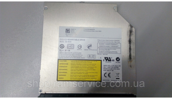 CD / DVD привод для ноутбука Dell Inspiron 1750, DS-8A4S, б / у - 287802
