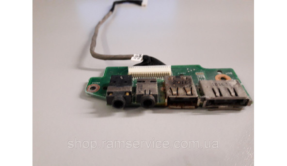 USB, Audio, e-SATA разъемы для ноутбука Asus N61J, 60-NYKAU1000-С03, б / у
