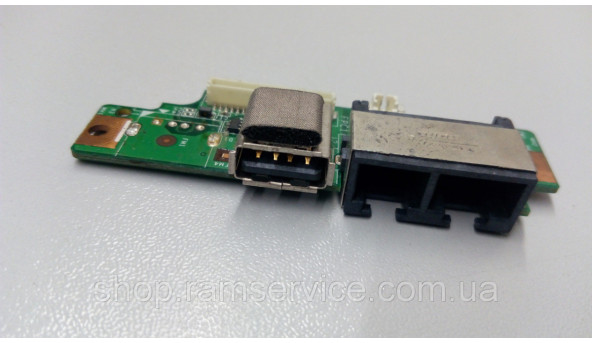 Додаткова плата USB роз'єм, LAN роз'єм, ETHERNET, для ноутбука LG E50, MS-16352, б/в