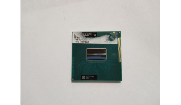 Процесор Intel Core i3-3120M, SR0TX, тактова частота 2.50 ГГц, 3 МБ кеш-пам'яті, Socket FCPGA988 Б/В