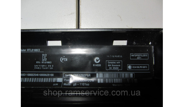 Корпус HP G6-1101so, б/в - 289932