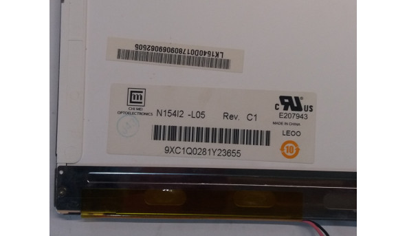 Матрица CHI MEI N154I2-L05 Rev C1 15.4 "LCD, б / у
