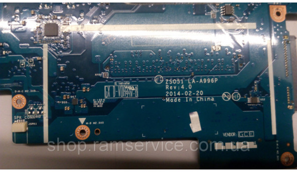 Материнська плата HP Pavilion 15, 15-g082n0, LA-A9996P, Rev:4.0, має впаяний процесор AMD A8 BGA769 (FT3b) 2.0, б/в - 290577