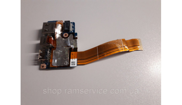 USB плата с LAN, Ethernet разъемами для ноутбука Toshiba U400-23, б / у - 290601