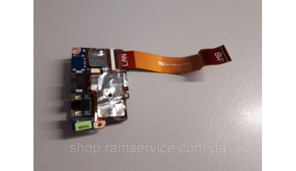 USB плата с LAN, Ethernet разъемами для ноутбука Toshiba U400-23, б / у - 290601