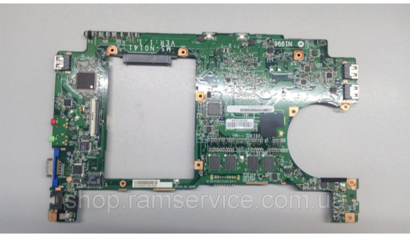 Материнська плата для ноутбука MSI U135, MS-N014, MS-N0141, Rev:1.1.Має впаяний процесор Intel Atom N450, SLBM, б/в