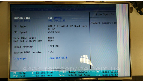 Mатриця  AU Optronics, B154EW02 15.4" LCD, б/в