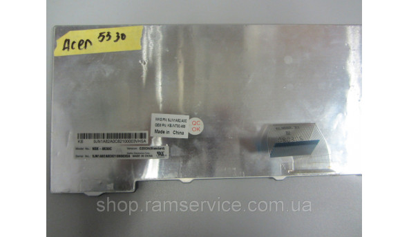 Клавіатура для ноутбука Acer Aspire 5930, Aspire 5520, Aspire 5530, Aspire 6920, Aspire 5730, Aspire 4930, б/в - 290724