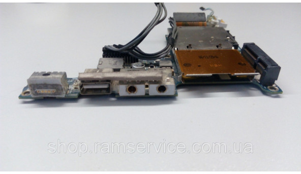 Роз'єм живлення + usb плата, аудіо вихід для ноутбука Macbook Pro A121, б/в