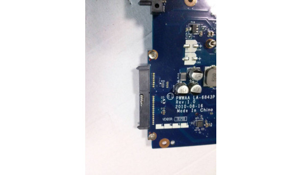 Материнская плата для ноутбука Toshiba Satellite C660D-11K, la-6843p, Rev: 1.0, б / у - 291010