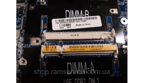 Материнская плата Dell Inspiron 6400, DA0FM1MB6F5 REV: F, б / у - 291344