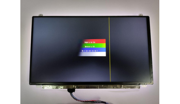 Матриця Innolux, N156GHE -LA1 Rev:C1, 15.6", 40-pin, LED, FHD 1920x1080, Slim, б/в, На всіх кольорах є полоска, окрім білого - 291390