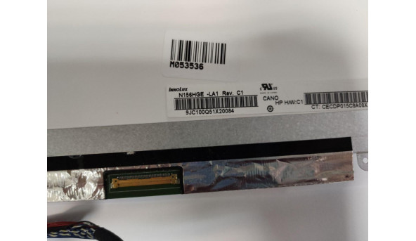 Матриця Innolux, N156GHE -LA1 Rev:C1, 15.6", 40-pin, LED, FHD 1920x1080, Slim, б/в, На всіх кольорах є полоска, окрім білого - 291390