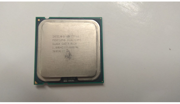 Процесор Intel Pentium Dual-Core E2160, 1 МБ кеш-пам'яті, тактова частота 1.80 GHz, частота системної шини 800 Mhz, Б/В. В хорошому стані без пошкоджень.