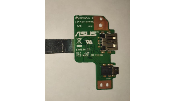 Плата аудіо, USB для ноутбука Asus E402SA, E402SA_IO Rev.2.0, Б/У