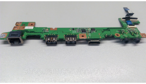 Роз'єм USB, CARD RIDER, audio HDMI, WLAN  для ноутбука Lenovo IdeaPad U160, 55.4jb03.001, б/в - 292048