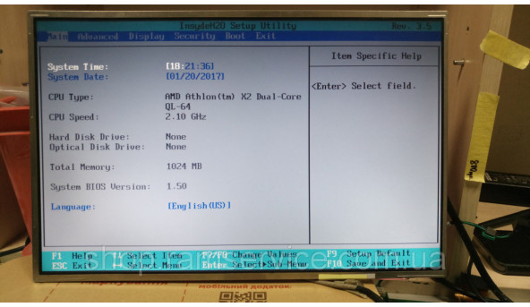 Матрица LG LP154WX4 (TL) (E1) 15.4 "LCD, б / у