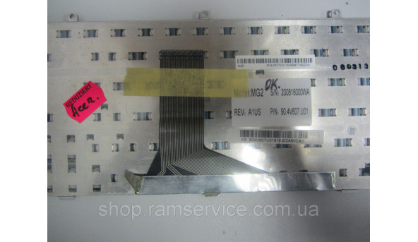 Клавіатура для ноутбука Acer Gateway M600, Gateway M680, Gateway M685-E, Gateway M685-E SB, Gateway M685-G, б/в - 292215
