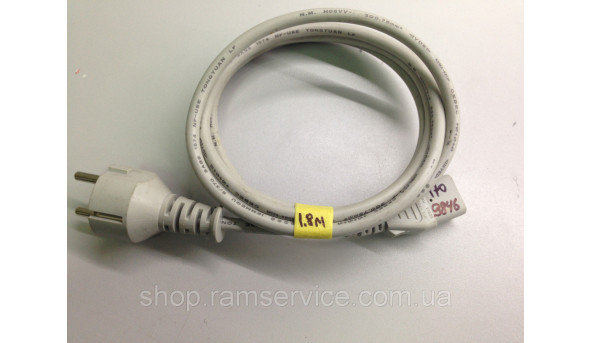 Сетевой шнур питания кабель для компьютера 1.8м Оригинал, б/в