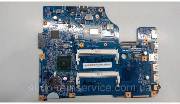 Материнская плата для ноутбука Acer Aspire V5-571, 48.4VM02.011. Имеет впаян процессор Intel Celeron 887, SR0VA, б / у