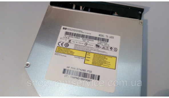 CD / DVD привод для ноутбука HP Pavilion dv6, dv6-3015so, TS-L633, б / у - 292496