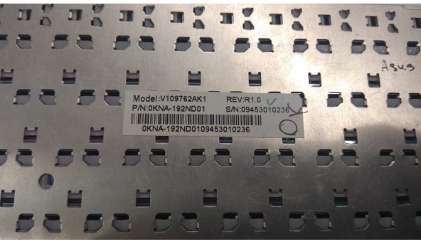 Клавіатура для ноутбука Asus 1008, Eee PC 1001, Eee PC 1005, , EeePC R101, EeePC R101D, б/в - 292579