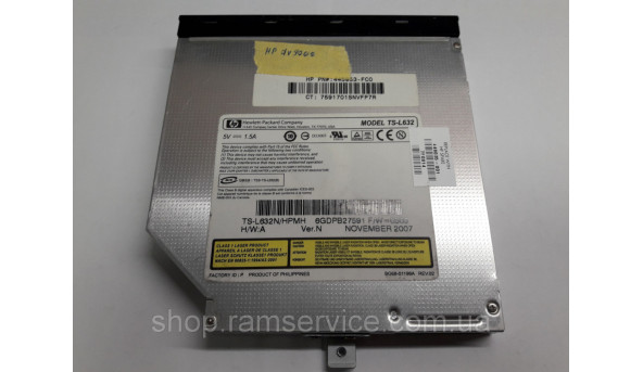 CD / DVD привод TS-L632 для ноутбука HP Pavilion DV9000, б / у - 292640
