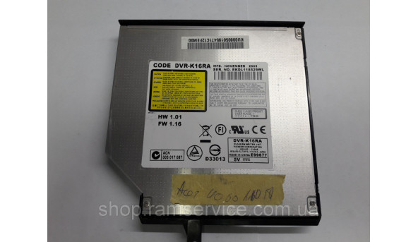 CD / DVD привод CODE DVR-K16RA для ноутбука Acer 4060, б / у - 292648