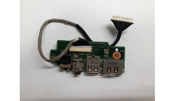 USB, Audio, e-SATA роз'єми для ноутбука Asus N61JV, *N61JV AUDIO_BD REV:2.0, б/в - 292669