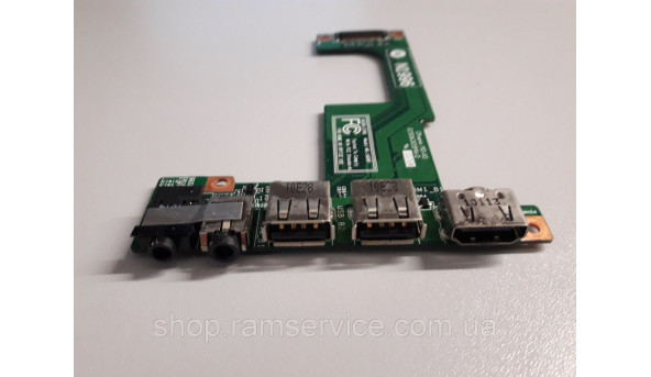 USB, Audio, HDMI роз'єми для ноутбука Medion P6512, MSI FX600, FX610, MS-16GKB, в хорошому стані, без пошкоджень.