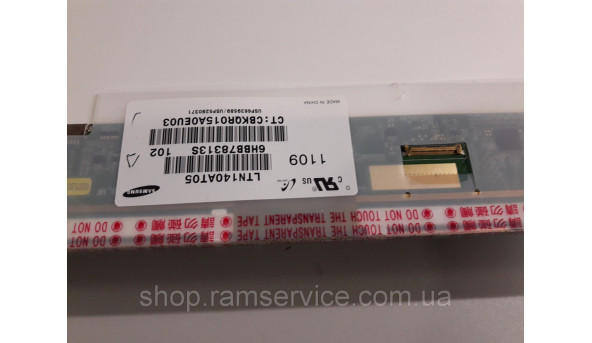 Матрицы Samsung LTN140AT05 14.0 "LED 1366x768, б / у - 293067