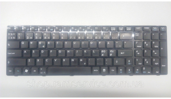 Клавіатура для ноутбука MSI CR720, MS1736, GT660, A6200, S6000, б/в