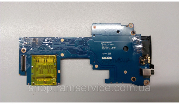 Плата Card Reader, Audio роз'ємами для ноутбука HP EliteBook 8540p, LS-4954P, б/в - 293267