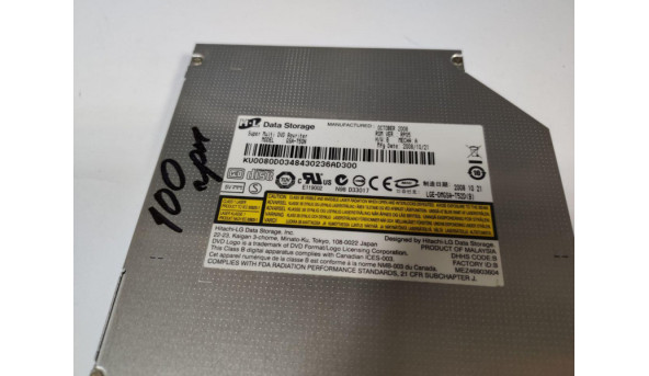 CD/DVD привід для ноутбука, sata, eMachines E520, KAWE0, 15.4", GSA-T50N, Б/В, в хорошому стані, без пошкоджень. - 293365